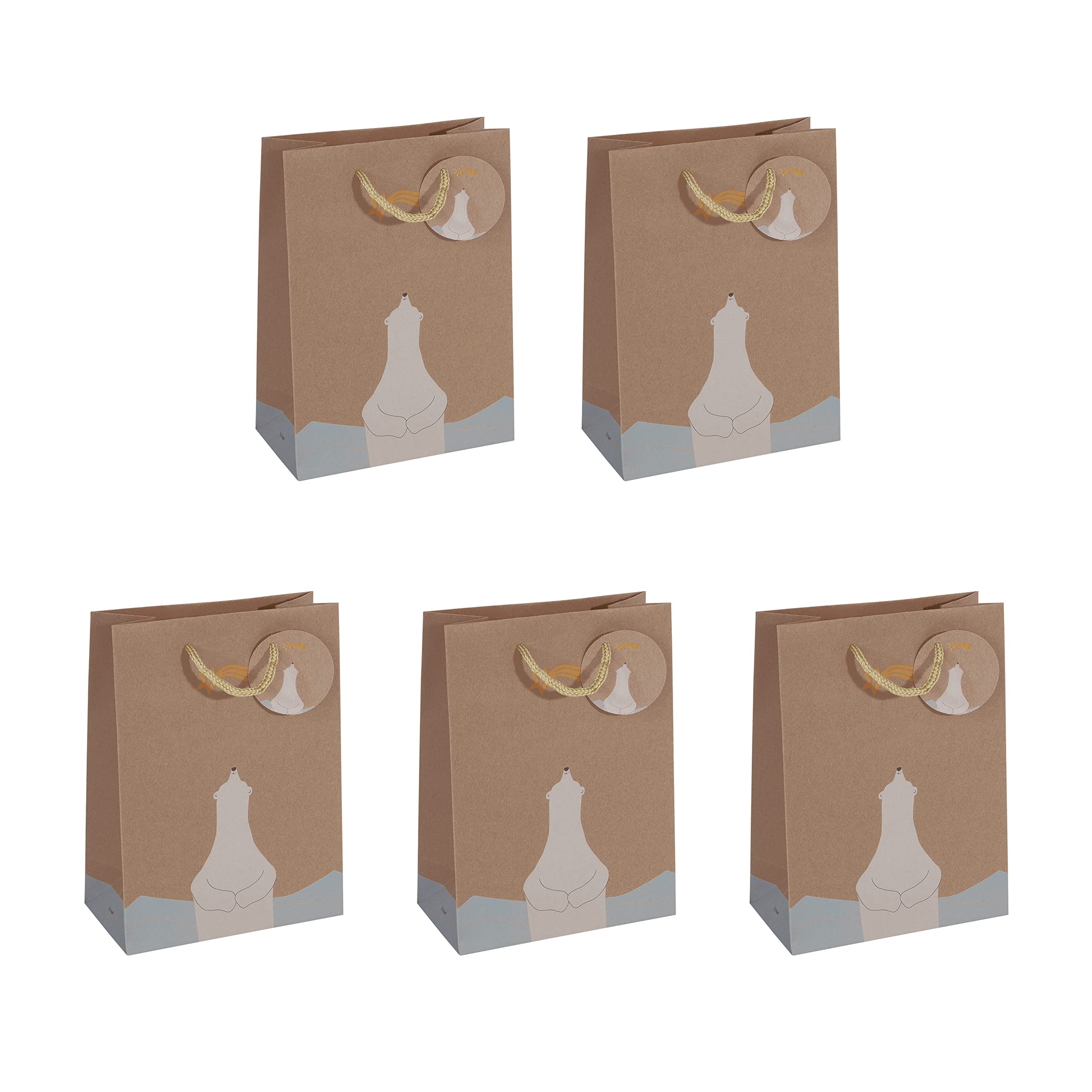 SIGEL GT050 Gift bag small, brown, 17 x 23 cm