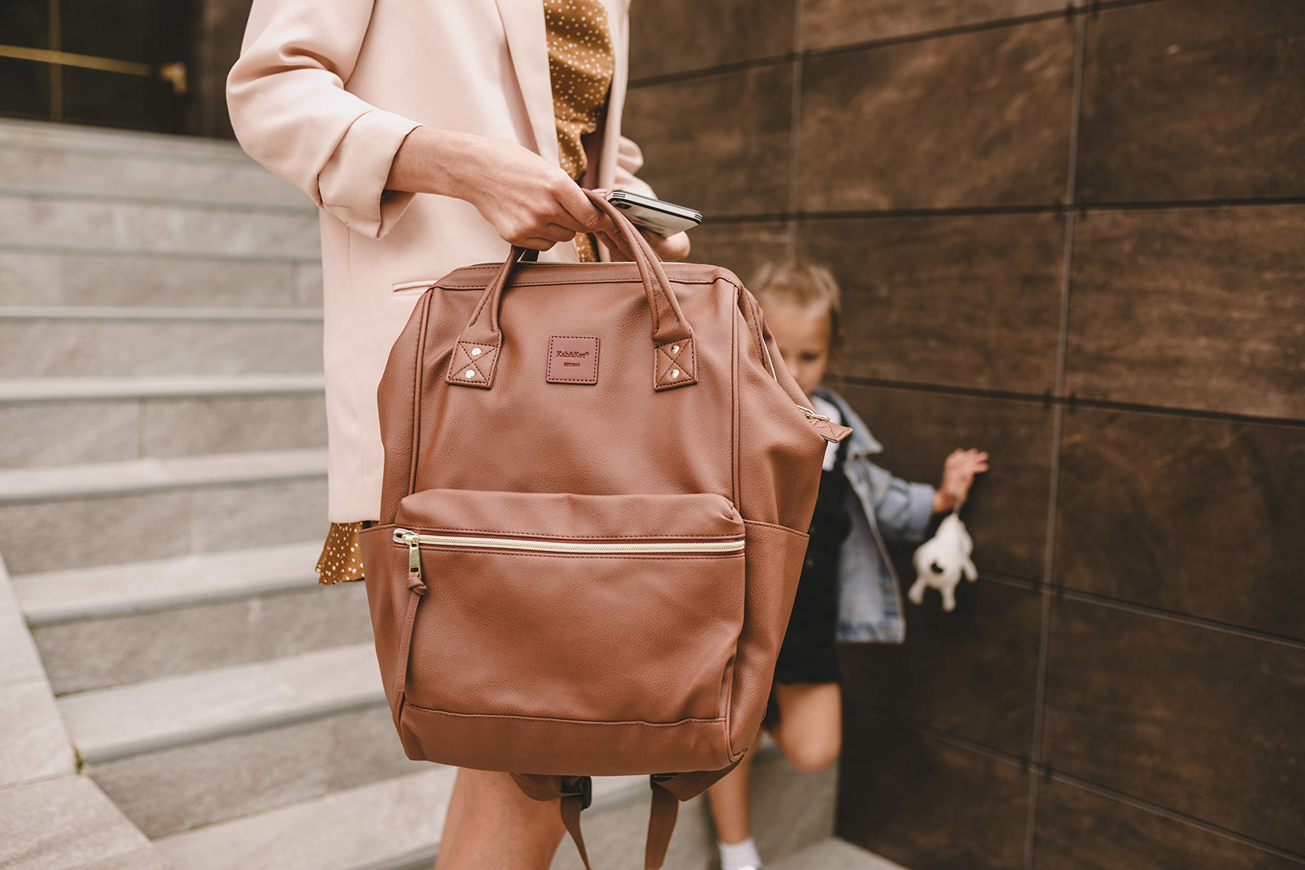 kah&kee leather backpack