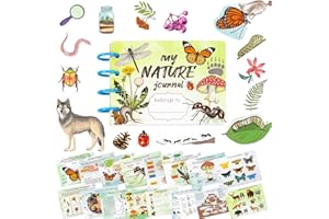 ALENED Busy Book for Toddlers Montessori Learning Toys for 3 4 5 7 Year Old Kids Preschool Learning Activities Kindergarten Nature Journal Butterfly Ants Educational Autism Sensory Book for Boys Girls