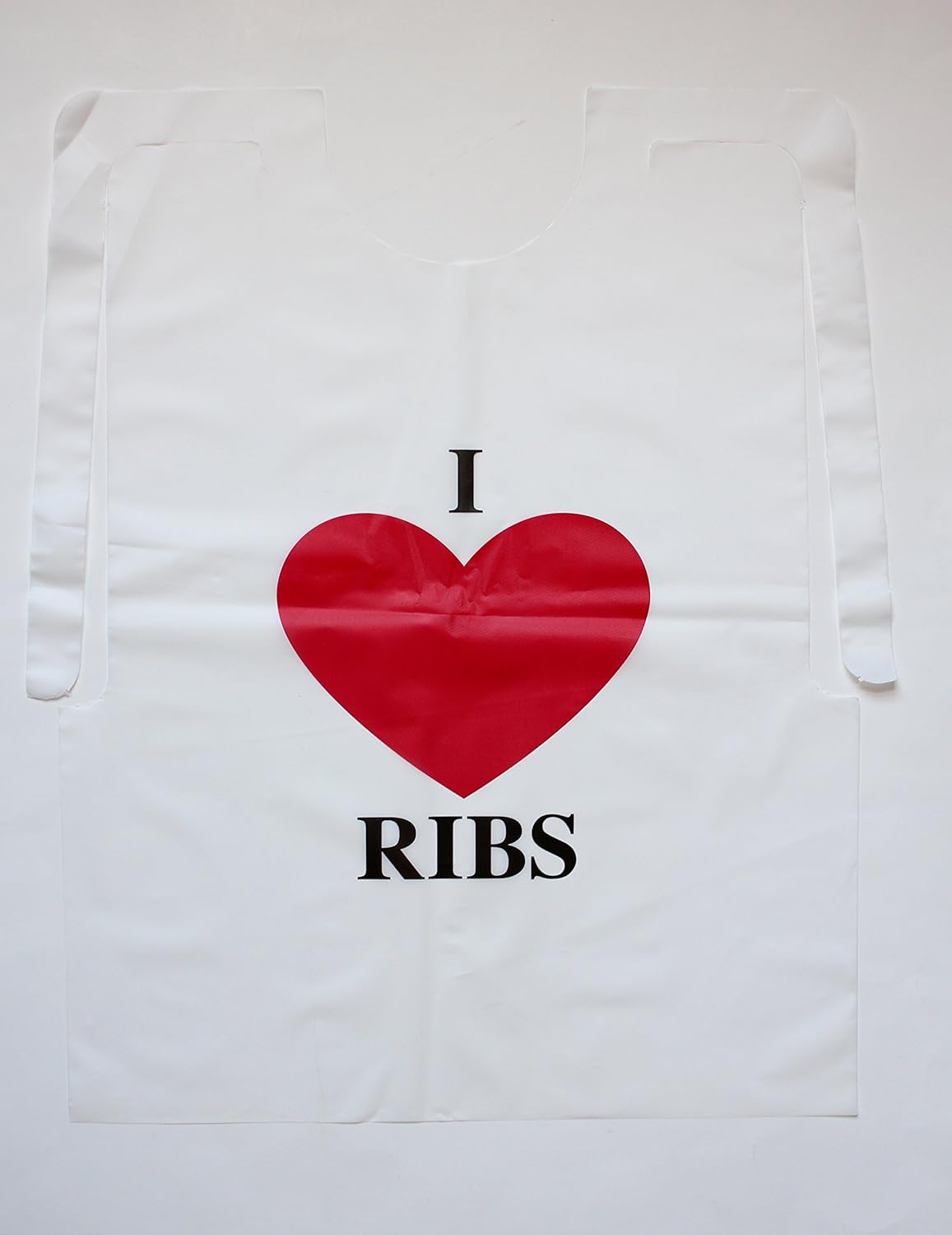 Case of 500 Disposable Plastic I Love Ribs Bibs Industrial & Scientific