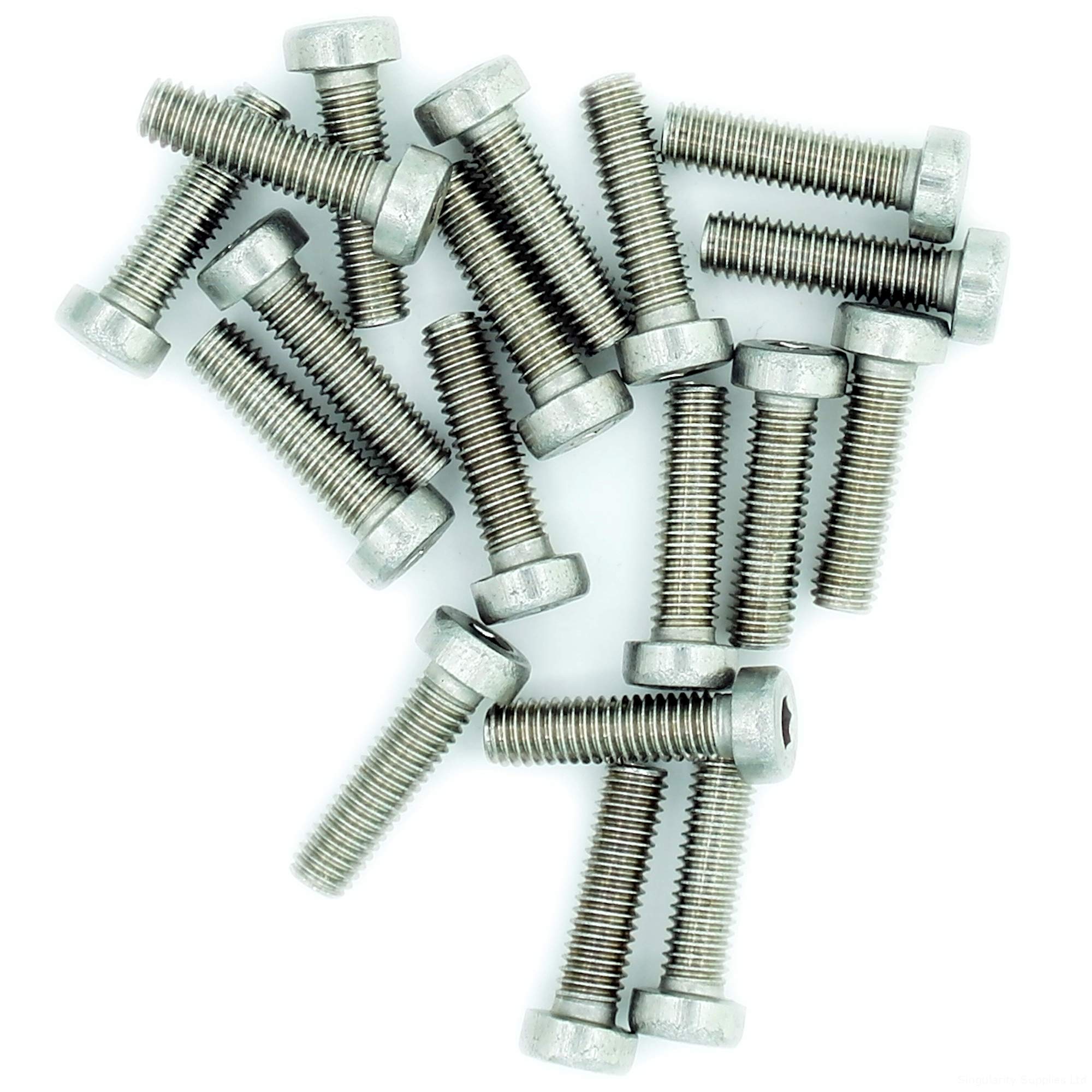 M5 (5mm x 8mm) Hex Socket Cap Screw (Bolt) (Low Head) - Stainless Steel (A2) (Pack of 20)