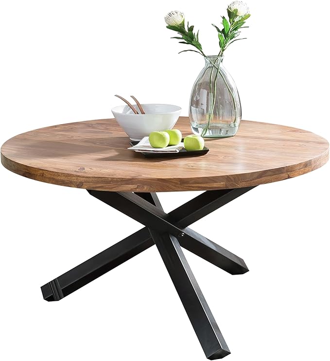 Wohnling Design Esszimmertisch BOHA rund Durchmesser 130 cm x 75 cm