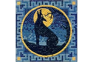 ALEA MOSAIC Make Your Own Stunning Mosaic with Our Adult Mosaic Crafting Kit, Square 7inch (20cm) Wolf