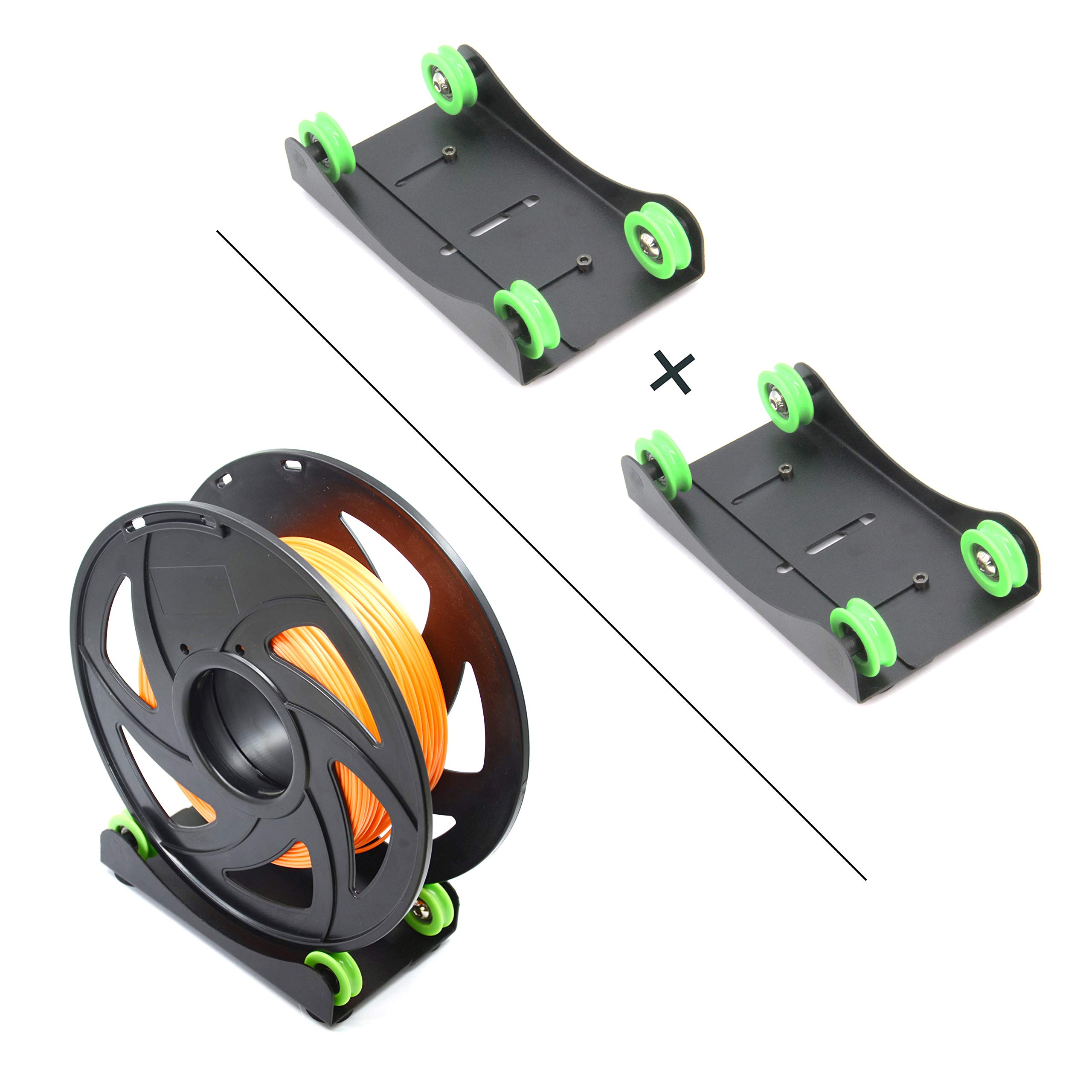 Befenybay 2PCS 3D Printer Filament Holder for Universal Adjustable Filament Mount Rack Bracket for PLA/ABS/Nylon/Wood/TPU/Other 3D Printing Material