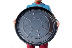 SIAMO Plant Caddy with Wheels Plant Dolly Rolling Large Metal Heavy Duty Plant Stand with Wheels Moveable Planter Saucer Pot Mover for Indoor Outdoor Use 18inches Black