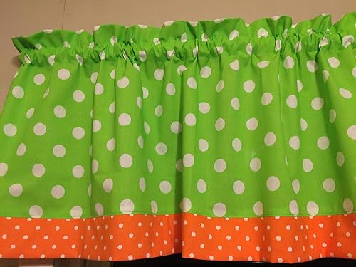 Amazon Com Lime Green Orange Polka Dot Bright Summer Bedroom