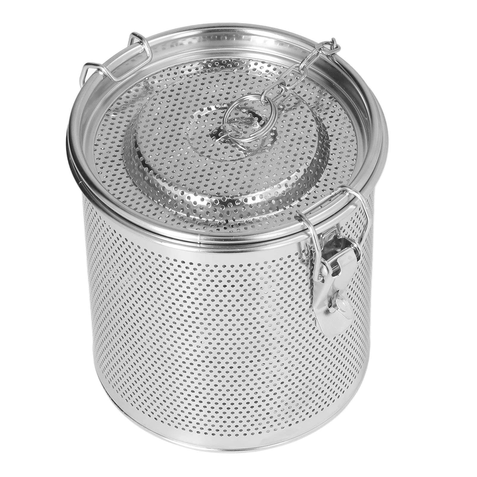 Stainless Steel Spice Sieve Simple Slag Filter Multi-Purpose Heavy Duty Spice Sieve Fine Mesh Hanging Chain Home Use (1.3L)