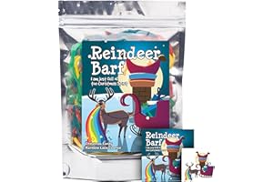 JLDESIGNMEDIALLC Reindeer Barf Rainbow Lace Licorice Funny Unique Christmas Stocking Stuffer Gag Birthday Girl, Boy and Teens Candy Gift (5.5 Ounces)