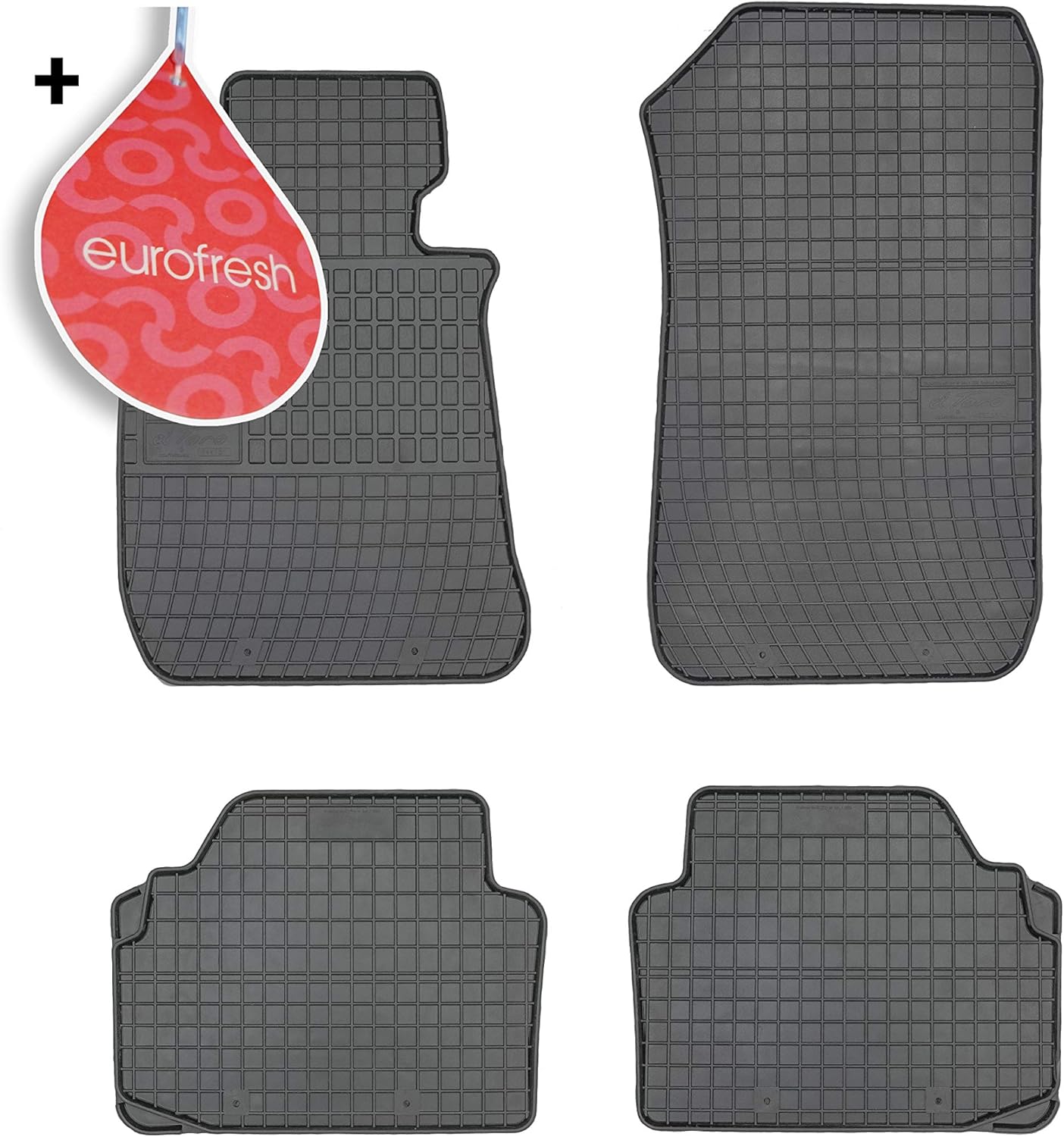 Frogum Black Rubber Car Mats Set of 4 Compatible with BMW E90 E91 E92 Series 3 20052012 Amazon