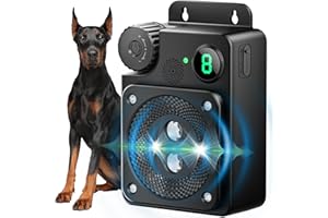 FORNIHE Anti Barking Device for Dogs, Ultrasonic Dog Bark Deterrent Devices, Dog Barking Deterrent Devices,3 Modes Ultrasonic Bark Box, Dog Barking Stopper Long Range 50ft, for Indoor & Outdoor Use