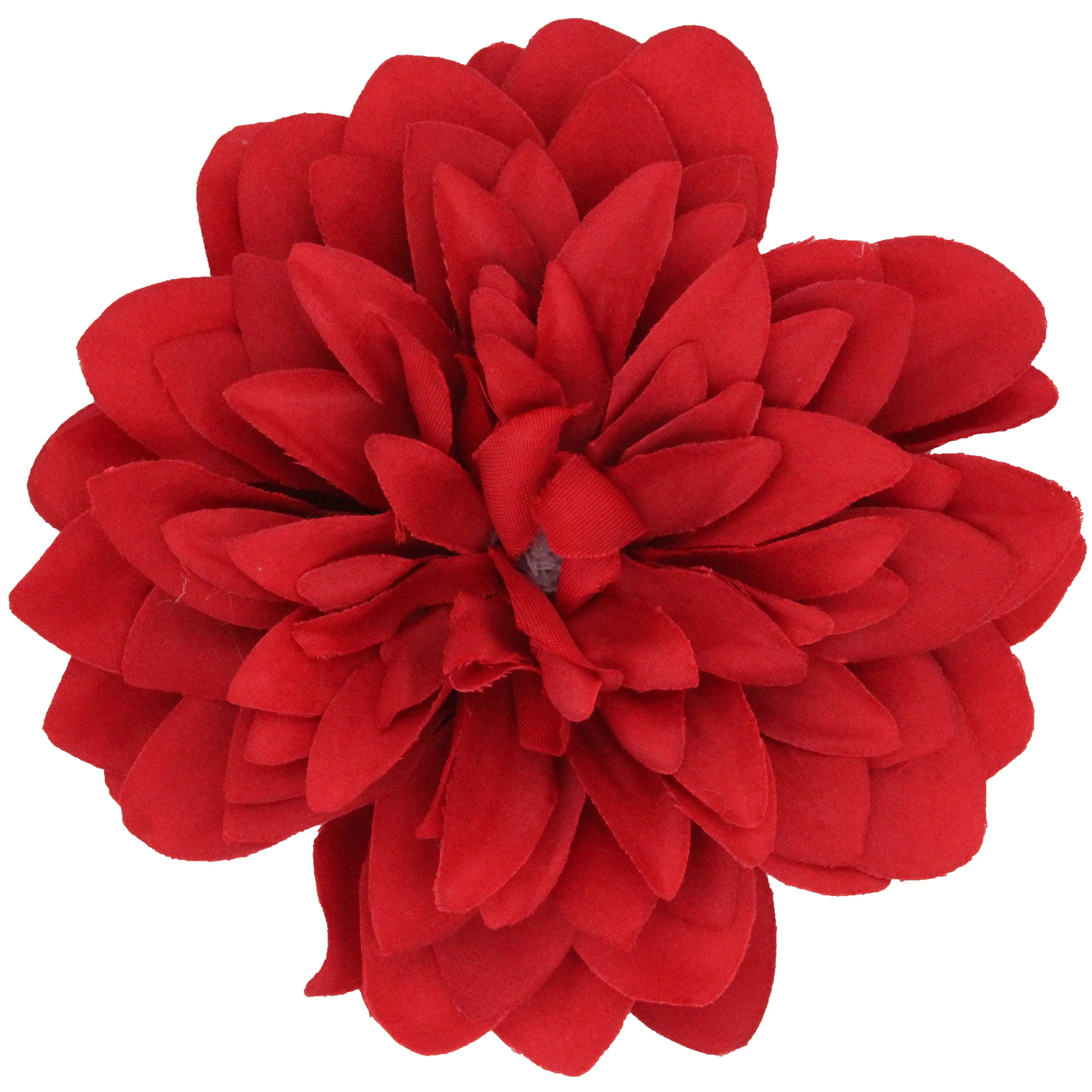Hair Flower Clip Fascinator Ideal for Weddings Chrysanthemum Red