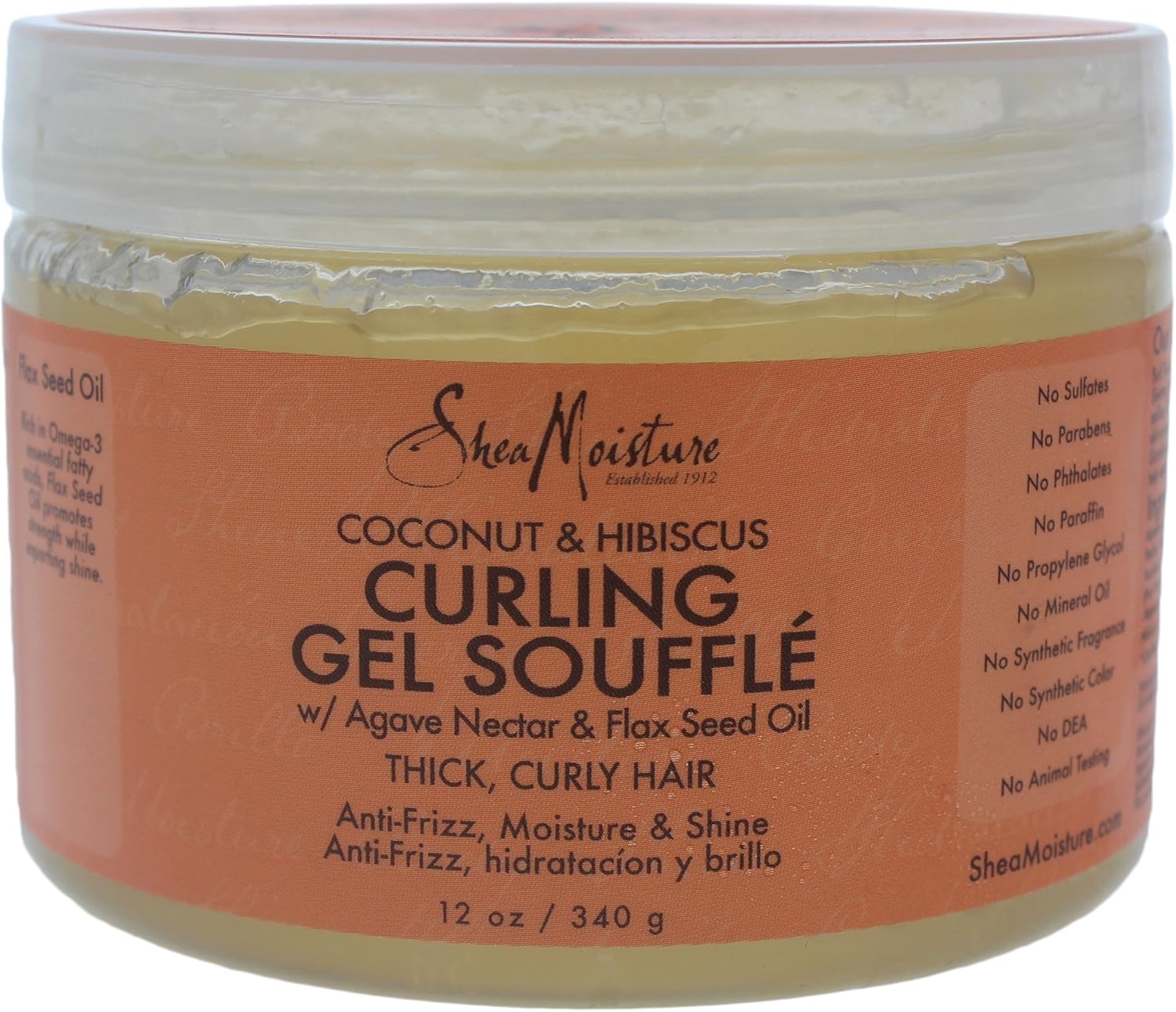 Shea Moisture Coconut & Hibiscus Curling Gel Souffle, 355ml Amazon.ca