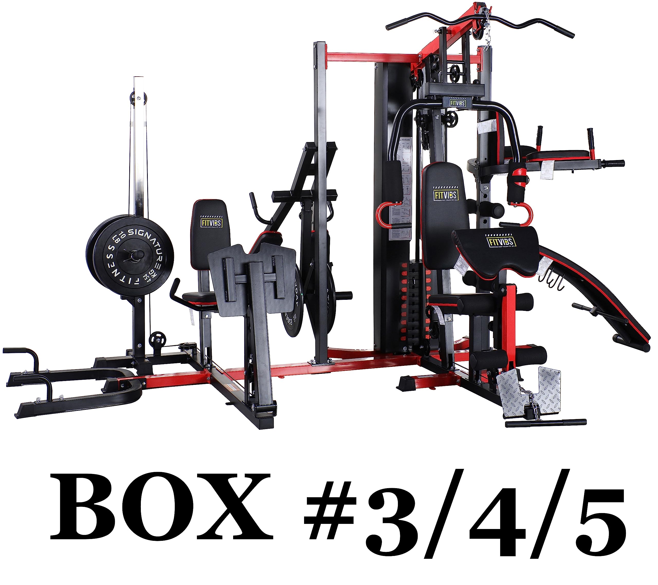 Photo 1 of ***FACTORY SEALED***
Fitvids Home Gym – Parts Only – Part Only: Box #3/4/5 – Black/Red