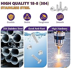 6-32 x 1 Machine Screws, 20 PCS Phillips Pan Head