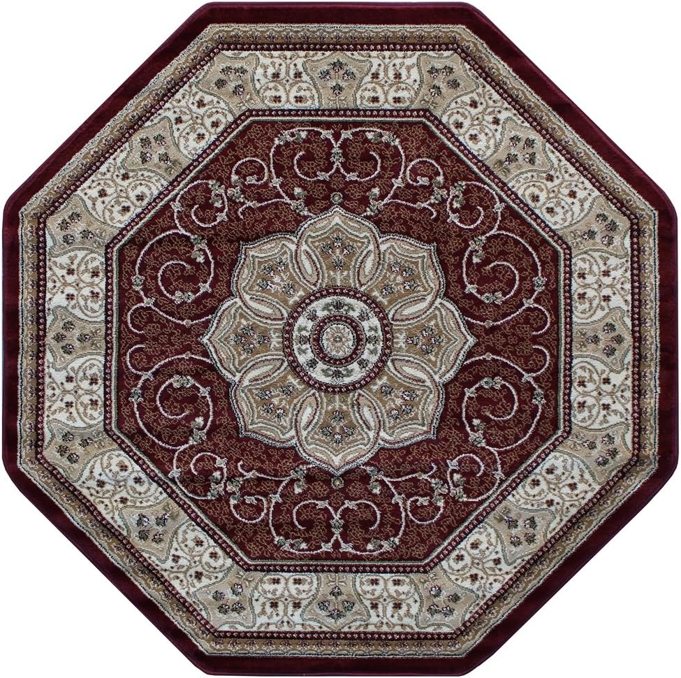 Masada Rugs, Traditional Octagon Area Rug Design 404