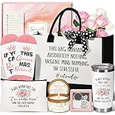 Happy Retirement Gift for Woman 2026, Funny Retirement Gifts for Women Coworkers, Cool Retired Gifts for Retirees Women Teacher Nurse Boss Friend Mom Grandma, Farewell Leaving Gift w/ Canvas Tote Bag