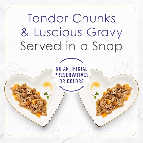 PURINA FANCY FEAST PETITES WITH ROASTED TURKEY ENTRÉE WITH SWEET POTATO IN GRAVY GOURMET WET CAT FOOD – (PACK OF 12) 2.8 OZ. TUBS