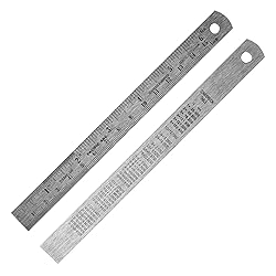 Pacific Arc 6 Inch Stainless Steel Ruler with