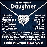To My Daughter Necklace Gift From Father Jewelry Necklace Present From Dad In Birthday, Mother's Day Or Valentine's Day
