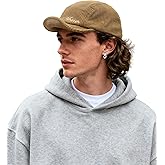 Clakllie Corduroy 5 Panel Hat Short Brim Baseball Cap Urban Street Flat Bill Hats Cooling Trucker Hats Snapback Fitted Cap