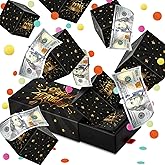 Giftota Black Gold Birthday Surprise Gift Box Explosion - Money Gift Box with Confetti - Pop Out Money Box - Cash Gift Idea