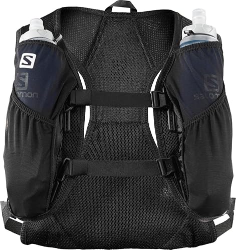 Salomon AGILE Running Hydration Pack with flasks, BLACK, NS in