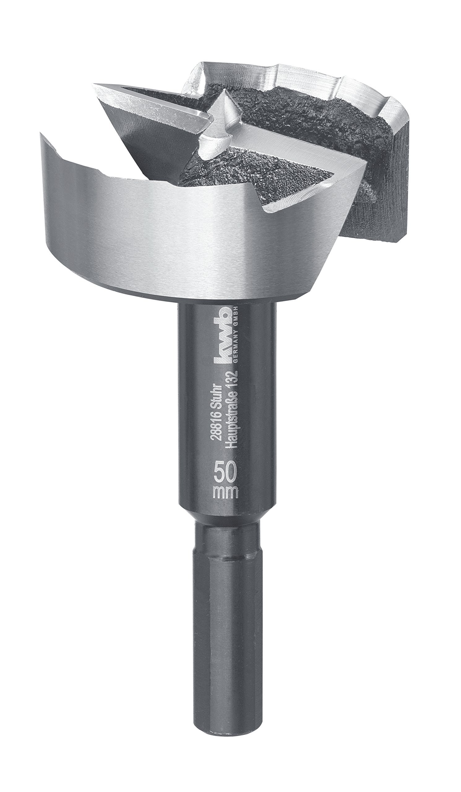 kwb Speed forstner bit Ø 50 Mm Made of Hardened and Tempered Special Steel with Precise Serrated Edge, Centre Point, Optimally Sharpened and Hardened Cutting Edges and Polished Surface.