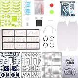 ACELIFE Solar Robot Kit 12-in-1 STEM Toy 190 Parts Age 8-12 Green view 7