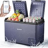BODEGACOOLER 12 Volt Car Refrigerator, 79QT(75L) IPX4 Waterproof Electric Cooler, RV Car Fridge Dual Zone APP Control with 12