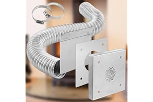 BCY HOHIPI Outside Air Kit for Pellet Stove,2” x 60” Pellet Stove Pipe Kit,Fresh Air Intake for Corn and Pellet Stoves