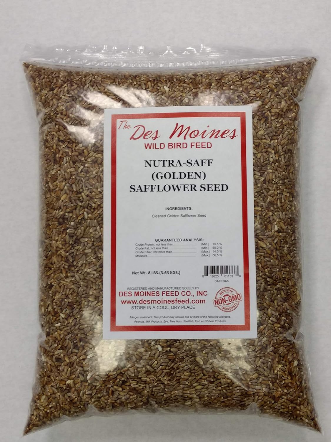 Des Moines Wild Bird Feed Safflower Seed Nutra Saff