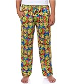 Teenage Mutant Ninja Turtles Pajama Pants Men's Character Grid Loungewear Sleep Bottoms