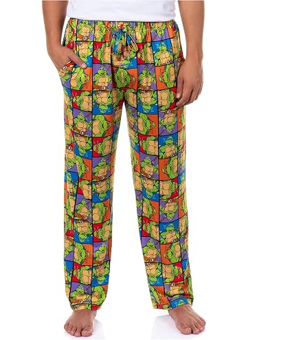 Teenage Mutant Ninja Turtles Men's Tossed Print Sleep Pajama Pants