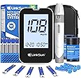 LinkSun G-425-2V Blood Glucose Monitor Kit, 100 Test Strips, 100 Lancets, 1 Blood Sugar Monitor, 1 Lancing Device, Diabetes Testing Kit No Coding, Glucometer Large Display, Glucose Meter for Home Use