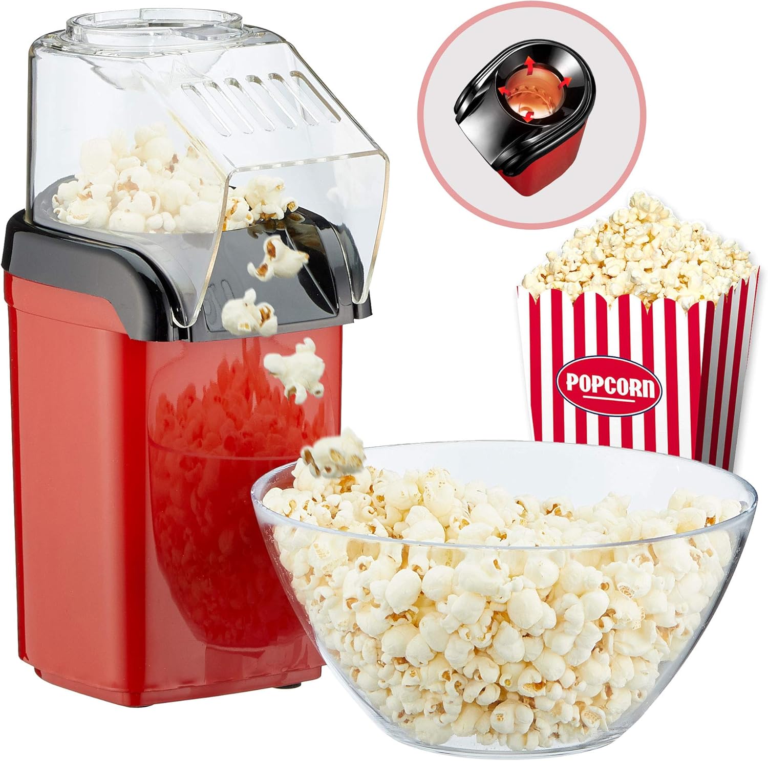 Amazon.de Popcornmaschine"Poppy" Popcorn Maker für Zuhause