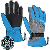 Tough Outdoors Kids Insulated Waterproof Snow Gloves - Youth Winter Ski Gloves for Girls & Boys