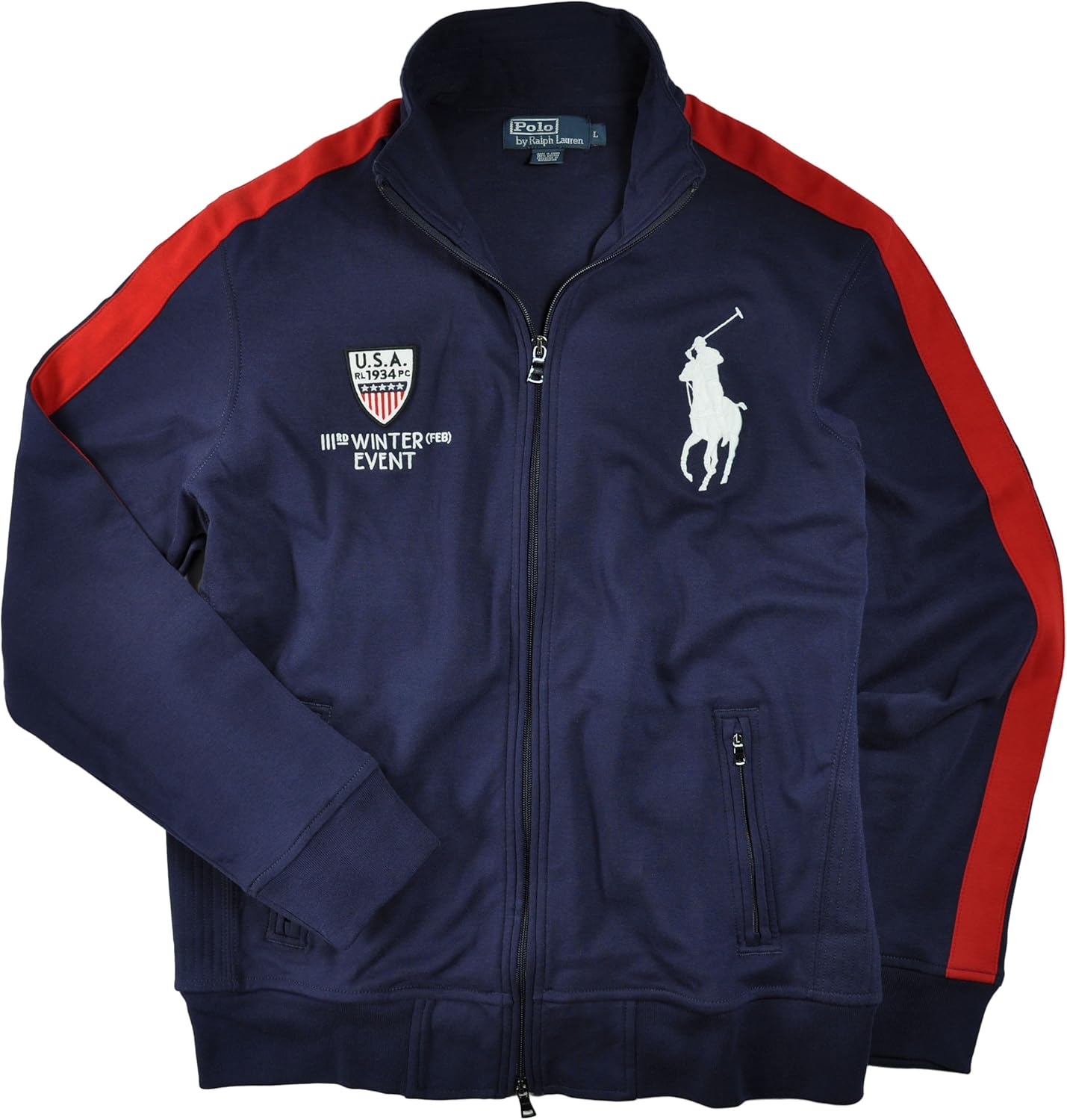 polo ralph lauren track jacket big pony