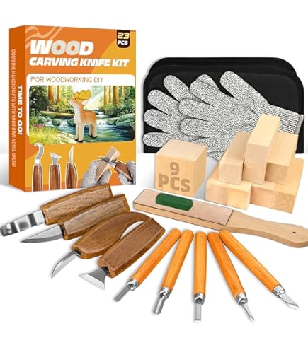 Lot de 5 couteaux à peindre avec manche en bois - Qbix - Expédition Rapide