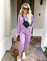Ekouaer Women's Pajama Sets Casual 2Pcs Sleepwear