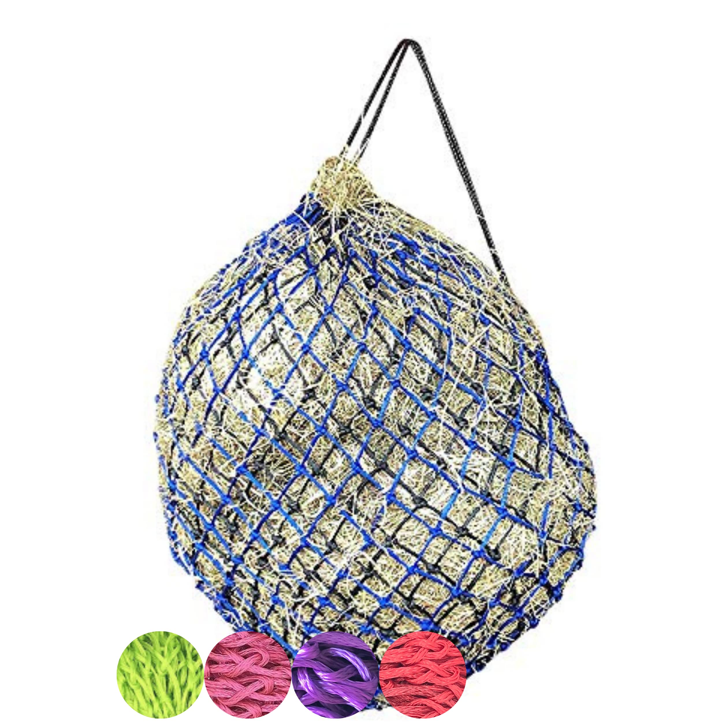 B Living Double Hay Net For Horses - Net Bag With Extra Strong Mesh Holes For Greedy Horses. Horse Accessories Haynet For Haylage, Horse Treats & Soak Hay Bale