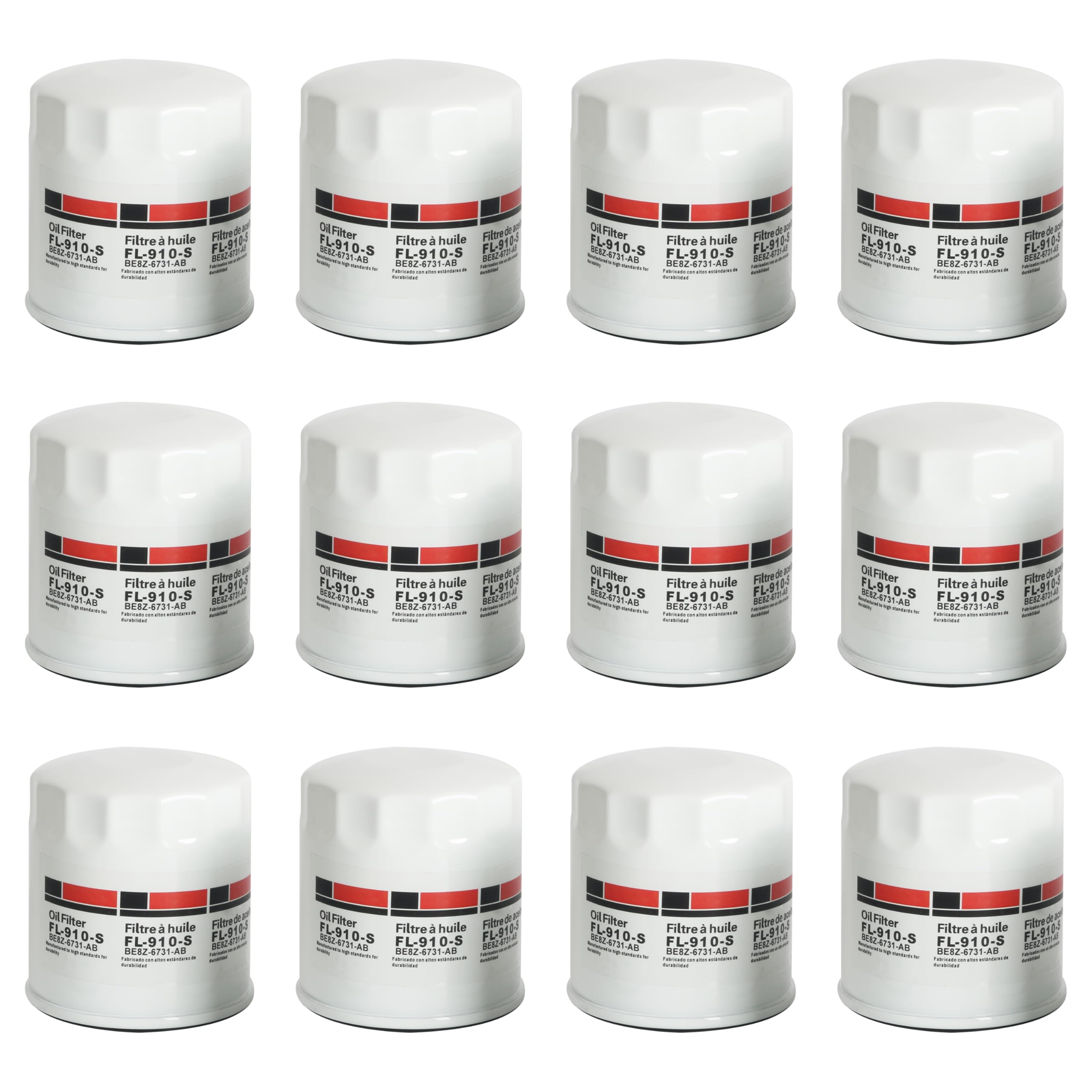 Photo 1 of 12 Pack,FL910S,Oil Filter for Ford Edge/Explorer/Focus/C-Max Energi SEL Hatchback 4-Door,2.0L,2.3L,2.5L,11-17,OE Be8Z6731Ab