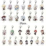 SUREHOME Genshin Impact Keychain Bulk, 29 Pack