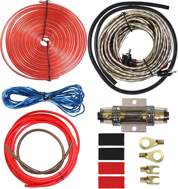 Amazon.com: 4 Gauge Car Amp Audio Wiring Kit – Welugnal A Car Amplifier
