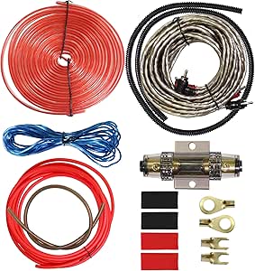 Amazon.com: 4 Gauge Car Amp Audio Wiring Kit – Welugnal A Car Amplifier