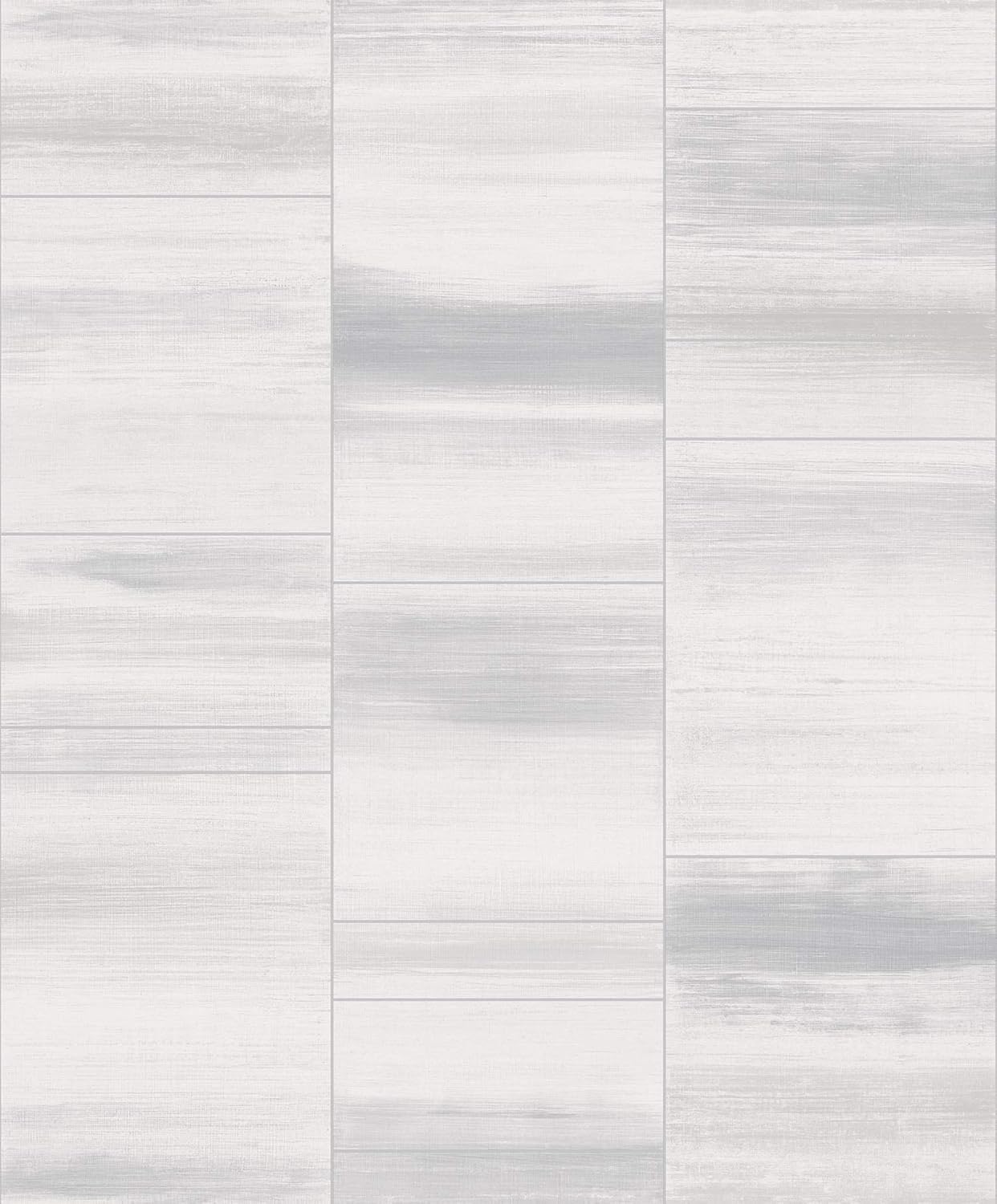 Galerie G67740 Special FX Metallic Tile Design Wallpaper, Silver/Taupe, 10m x 53cm, Silver/ Taupe