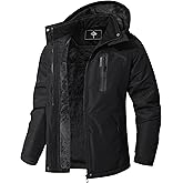 DDQLADY Women's Waterproof Ski Jacket Warm Winter Coat Snowboard Rain Jacket Hooded Windbreaker