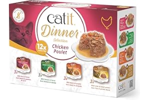 Catit Dinner Chicken Multipack 2.65 oz., case of 12