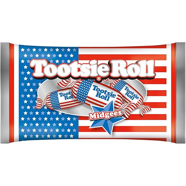 USA看板　TOOTSIE ROLLS Tootsie Roll Candy, 0.5 oz. Snack Size Bar, Case of 48