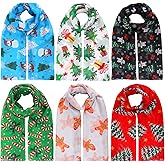 Suhine Christmas Scarf Bulk Lightweight Elegant Xmas Scarf Women Men Holiday Scarves Christmas Gift