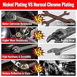 WORKPRO 8-piece Flex-Head Ratcheting Combination